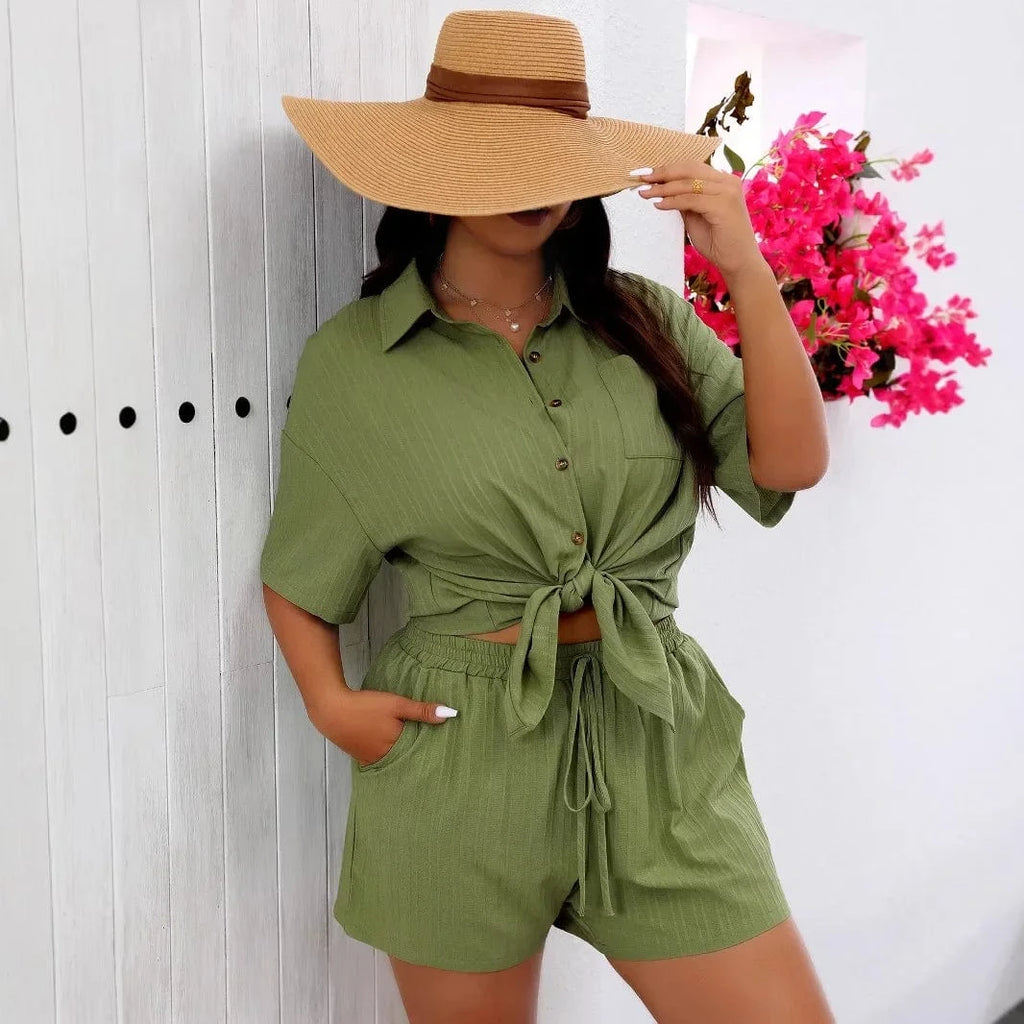 Primadon Damenmode in Übergrößen Mia | lässiges Set für Damen Sommer locker