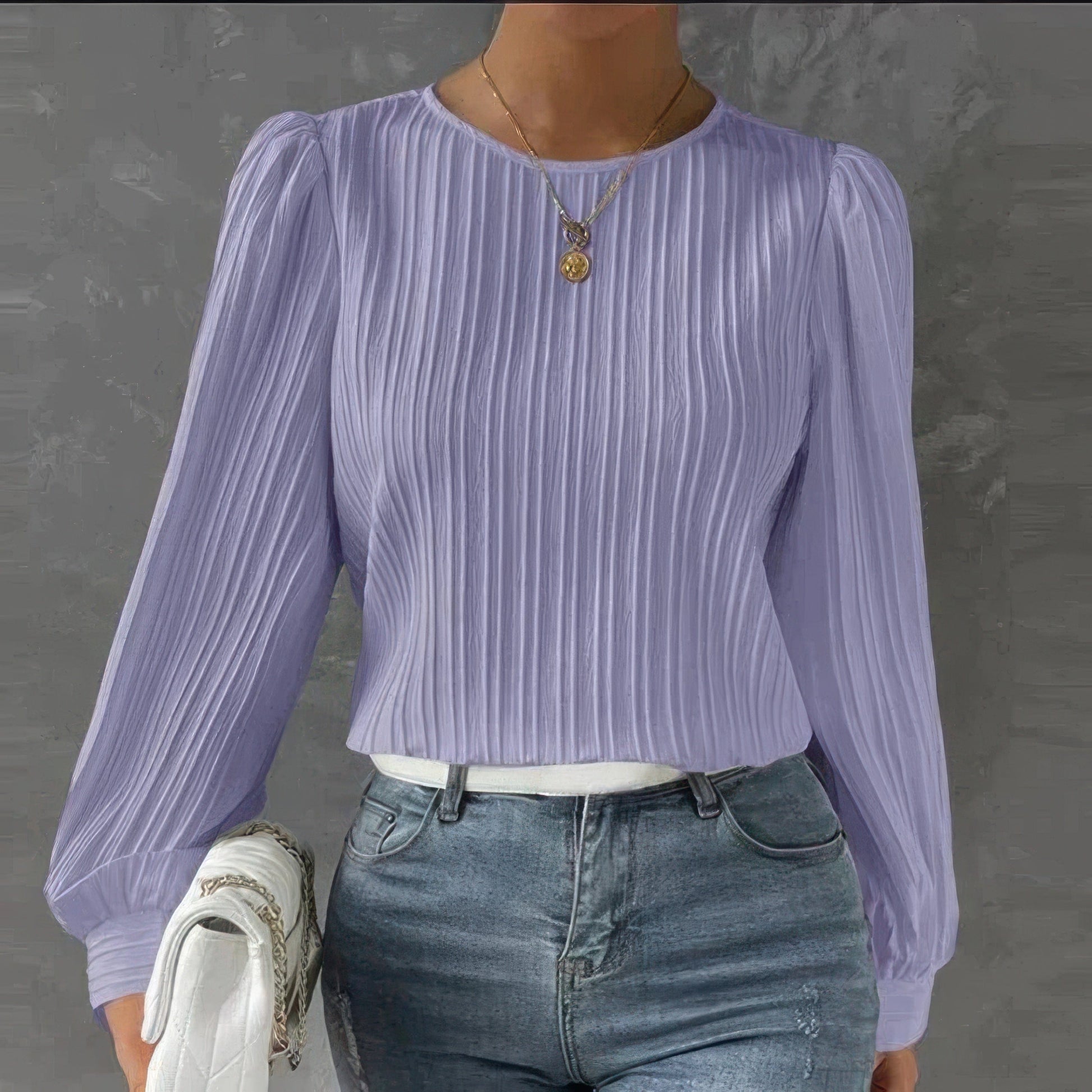 Primadon Damenoberteile Lila / S Carina elegante Bluse für Damen leicht