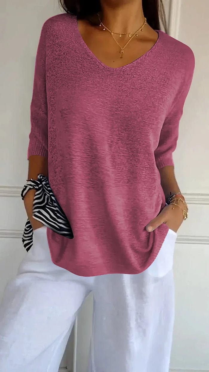 Primadon Damenoberteile Rosa / S Lilou | luftiges Stricktop für Damen Sommer