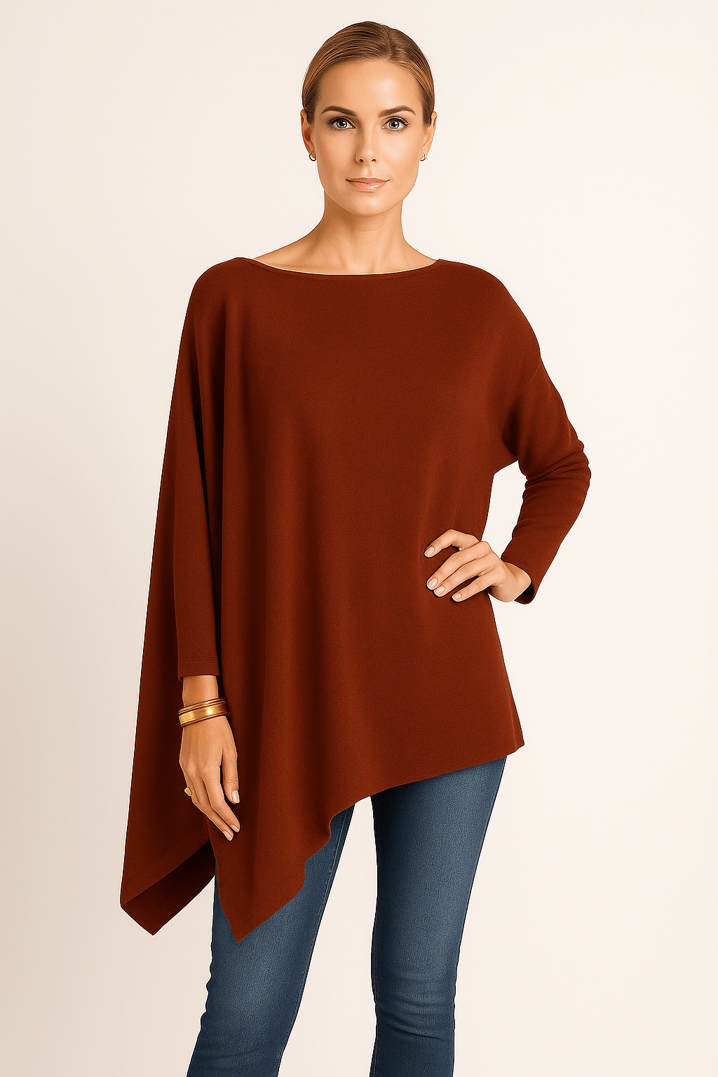 Primadon Damenoberteile Rot / S Nia | asymmetrisches Top für Damen Sommer