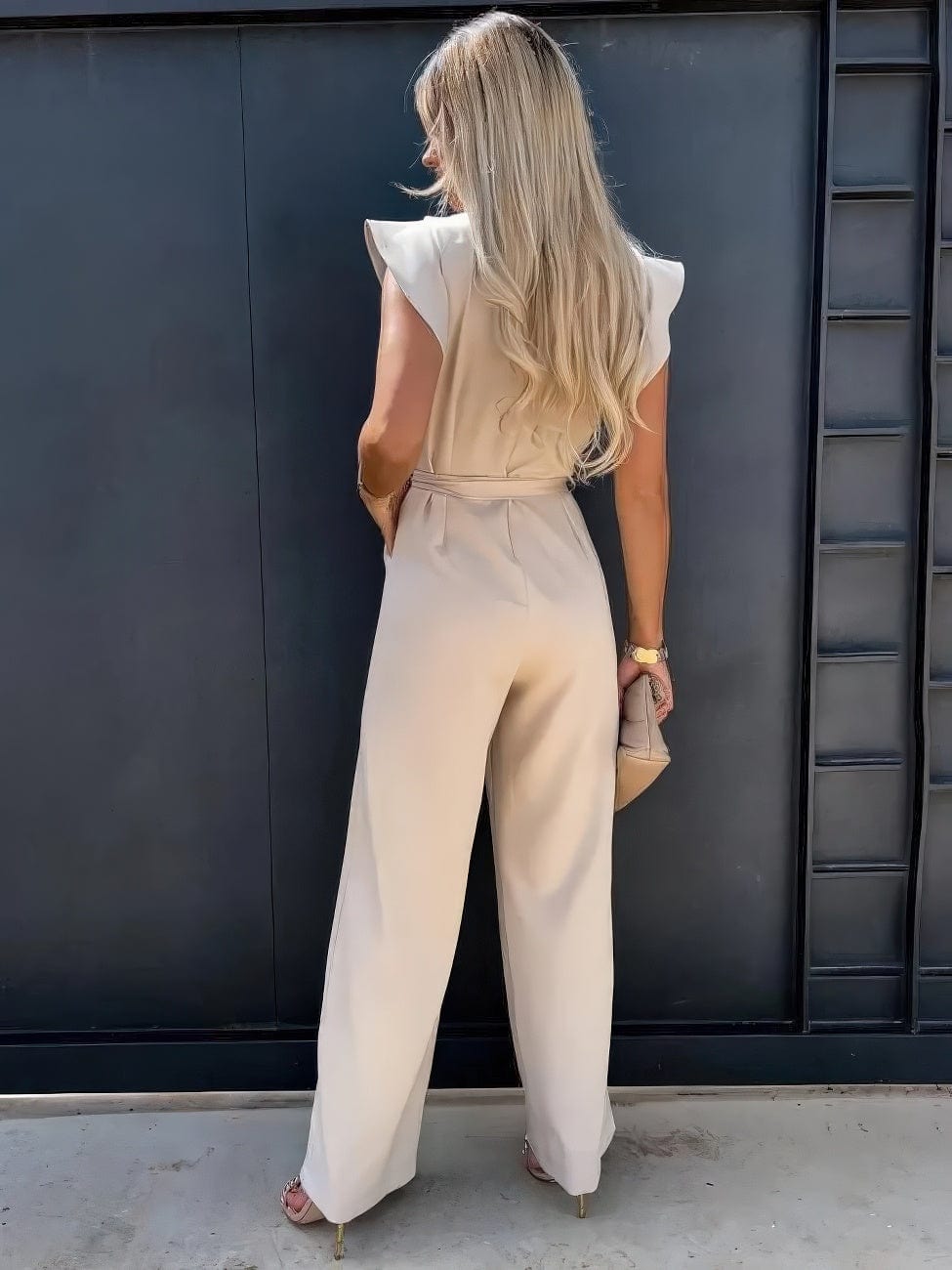 Primadon Damenoverall & -Jumpsuits Romy elegante Baumwollmischung Jumpsuit für Damen tailliert