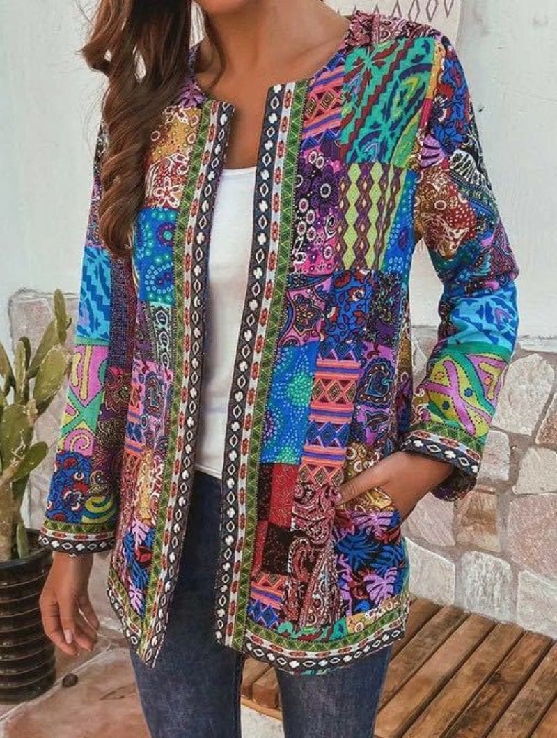 Primadon Damenpullover Blau / M Elegante Strickjacke für Damen lang weich aus Baumwolle Polyester vielseitig
