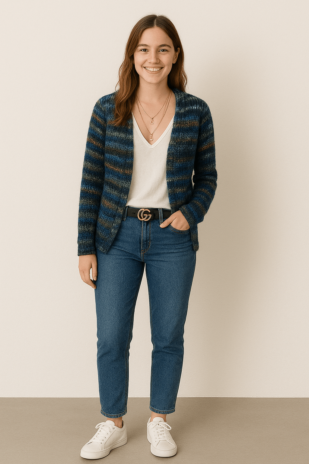 Primadon Damenpullover & -cardigans Mette | Bunte Strickjacke für Damen Lässig Winter