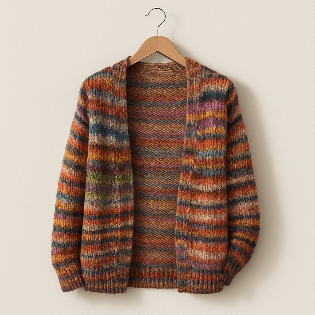 Primadon Damenpullover & -cardigans Mette | Bunte Strickjacke für Damen Lässig Winter
