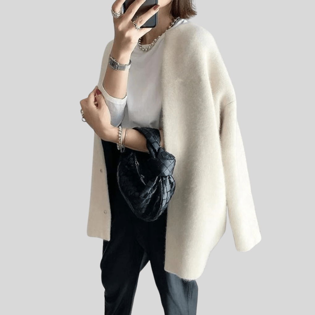 Primadon Damenpullover Clara | Elegante Strickjacke für Damen Herbst atmungsaktiv