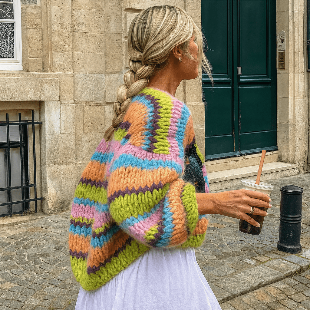 Primadon Damenpullover Grün / S Lässiger Strickcardigan für Damen offen atmungsaktiv vielseitig Frühling Herbst
