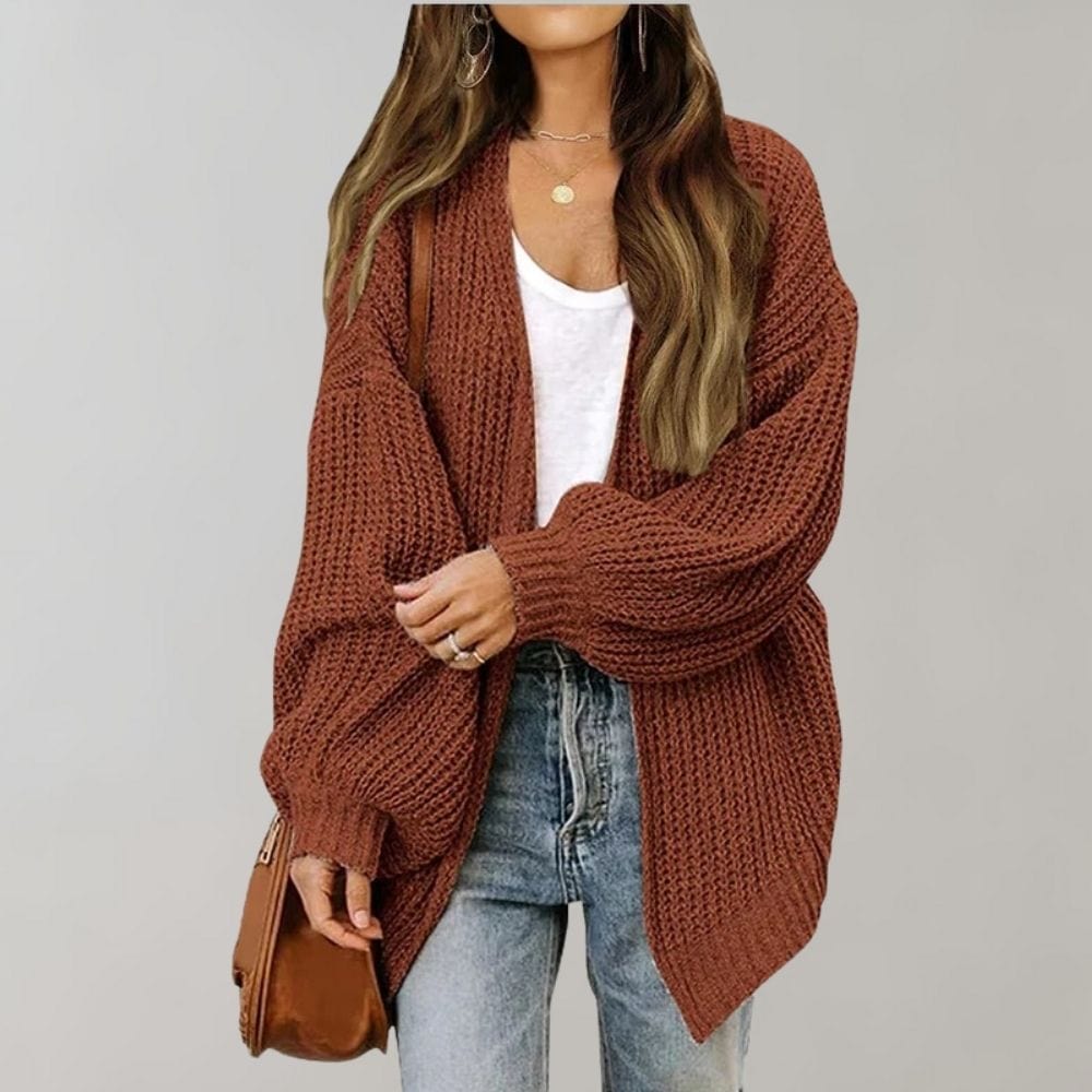 Primadon Damenpullover Kaffee / S Ava Damen Strickweste | Bequem, Vielseitig, Ärmellos
