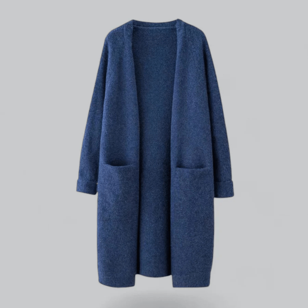 Primadon Damenpullover Königsblau / Einheitsgröße Selina | weiche Strickjacke für Damen langarm
