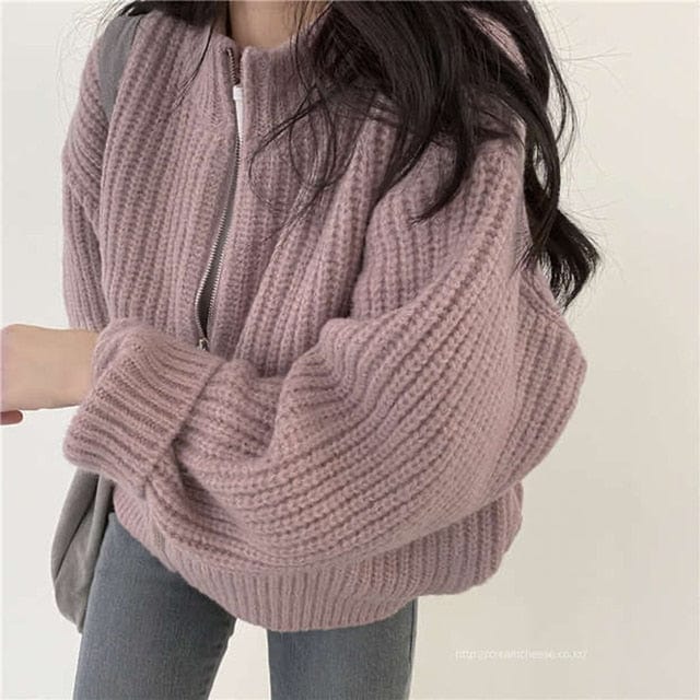 Primadon Damenpullover Lila / Einheitsgröße Bella Damen Strickjacke | Hochwertiger Strick, Elegant und Bequem