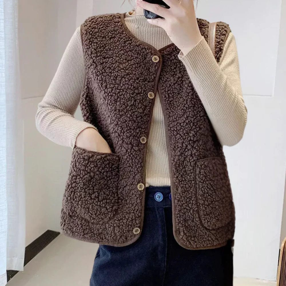 Primadon Damenpullover Modische Strickjacke für Damen lang warm entspannt Herbst Winter