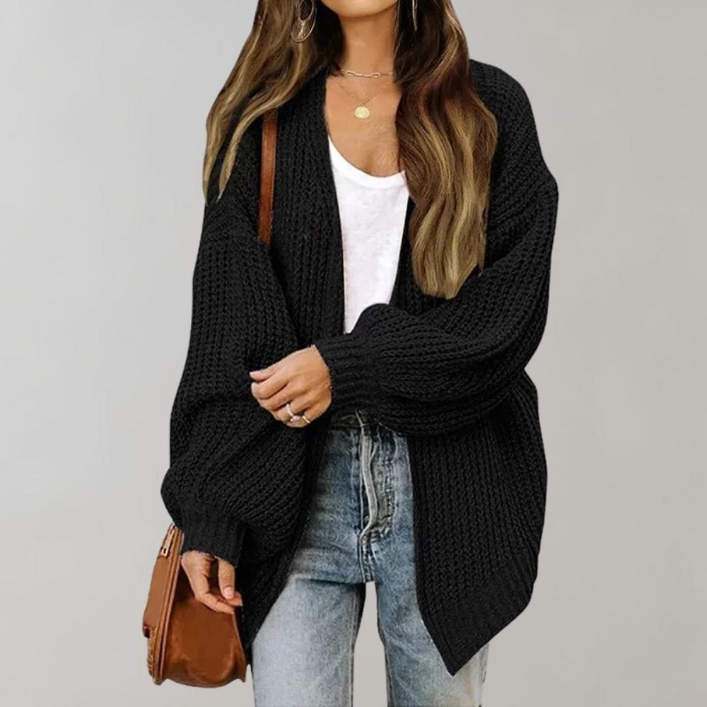 Primadon Damenpullover Schwarz / S Ava Damen Strickweste | Bequem, Vielseitig, Ärmellos