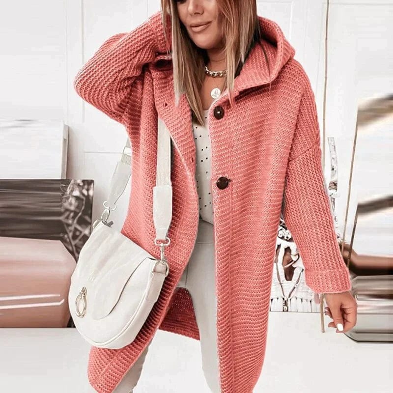 Primadon Damenpullover Weiche Strickjacke für Damen langarm gemütlich elegant Herbst atmungsaktiv