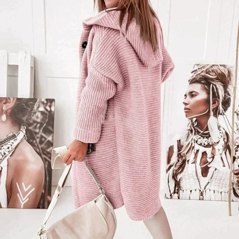 Primadon Damenpullover Weiche Strickjacke für Damen langarm gemütlich elegant Herbst atmungsaktiv