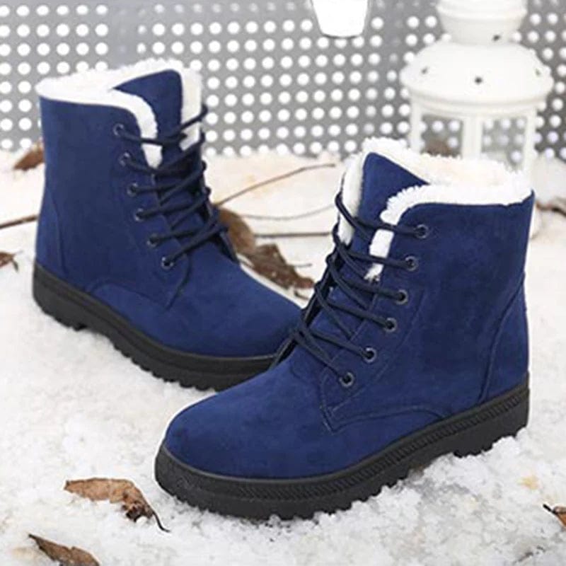 Primadon Damenstiefel Amelie | Elegante Schnürstiefel für Damen schwarz mit dicker Sohle