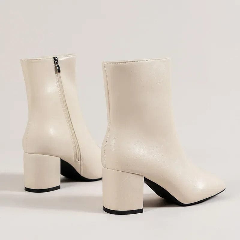 Primadon Damenstiefel Clara | Elegante Knöchelstiefel für Damen Blockabsatz
