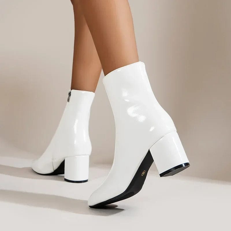 Primadon Damenstiefel Clara | Elegante Knöchelstiefel für Damen Blockabsatz
