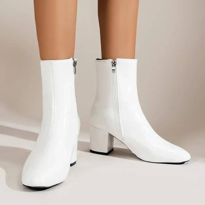 Primadon Damenstiefel Clara | Elegante Knöchelstiefel für Damen Blockabsatz