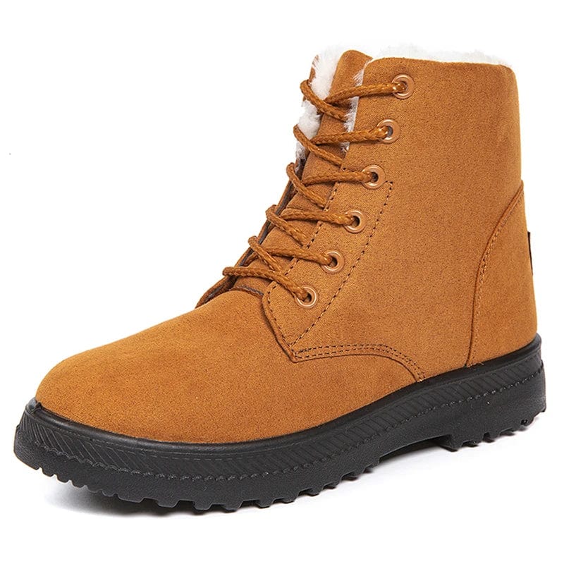 Primadon Damenstiefel Gelb / 2.5 Amelie | Elegante Schnürstiefel für Damen schwarz mit dicker Sohle
