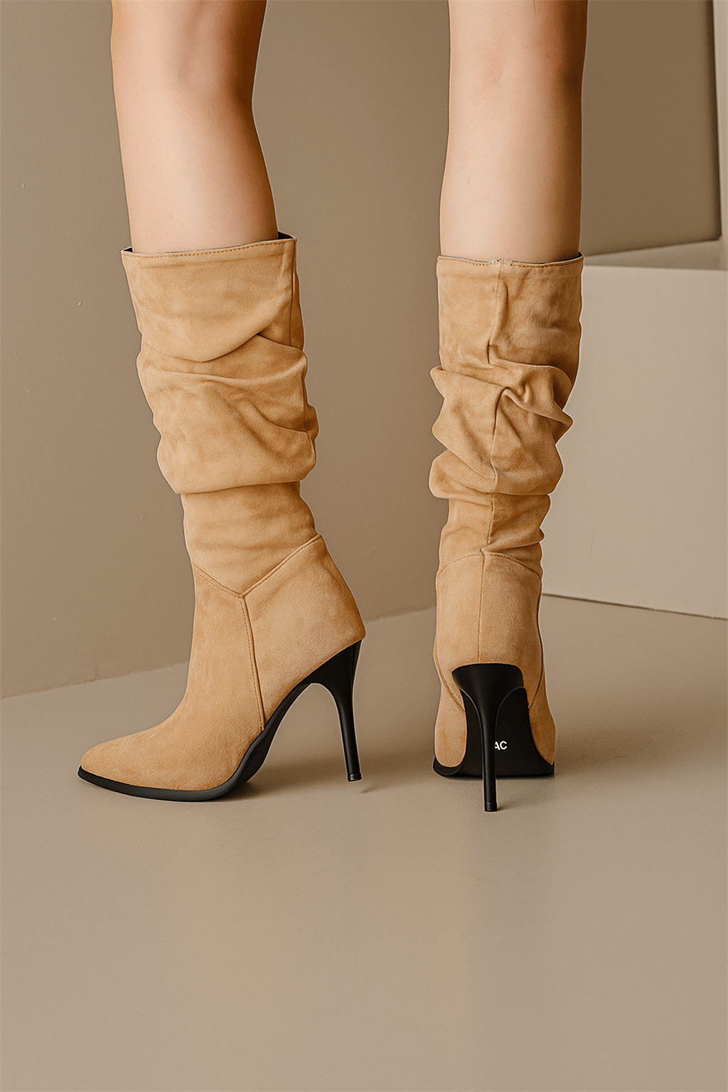 Primadon Damenstiefel Noor elegante Wildleder-Stiefeletten für Damen stiletto