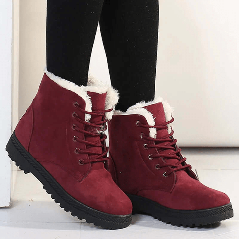 Primadon Damenstiefel Rot / 2.5 Amelie | Elegante Ankle Boots für Damen Winter