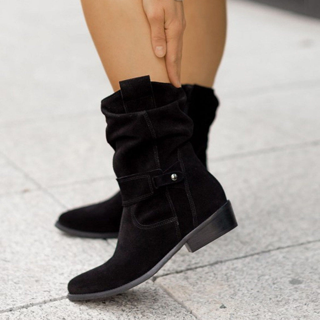 Primadon Damenstiefel Schwarz / 2 Clara | Lässige Slouch-Stiefel für Damen schwarz Herbst