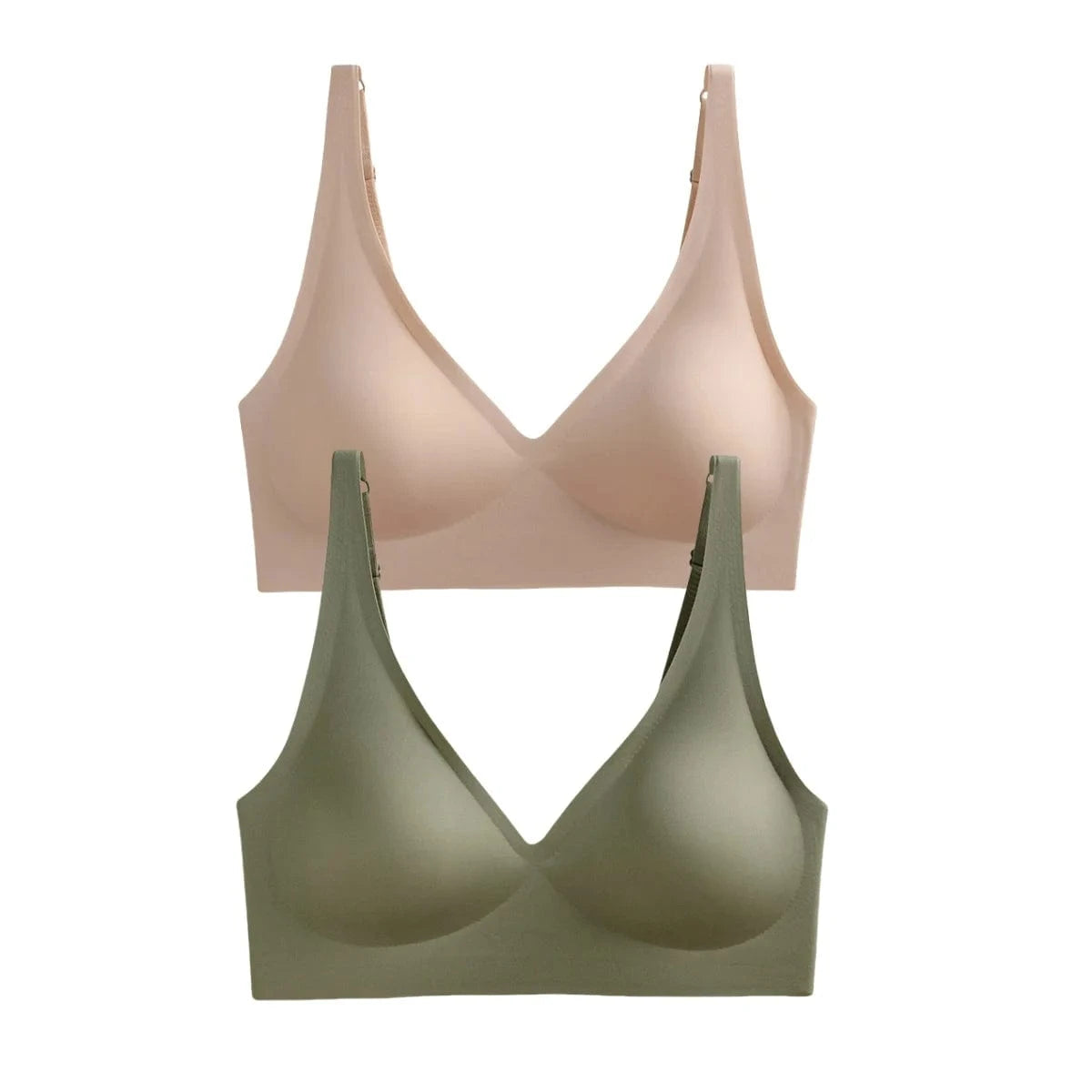 Primadon Damenunterwäsche Beige-Grün / 70A-C Nina | elegantes Pushup-Set für Damen weich