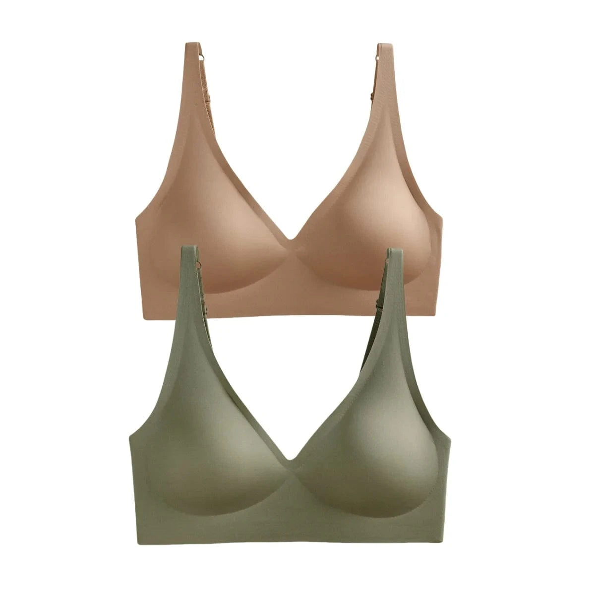 Primadon Damenunterwäsche Hellkhaki-Grün / 70A-C Nina | elegantes Pushup-Set für Damen weich