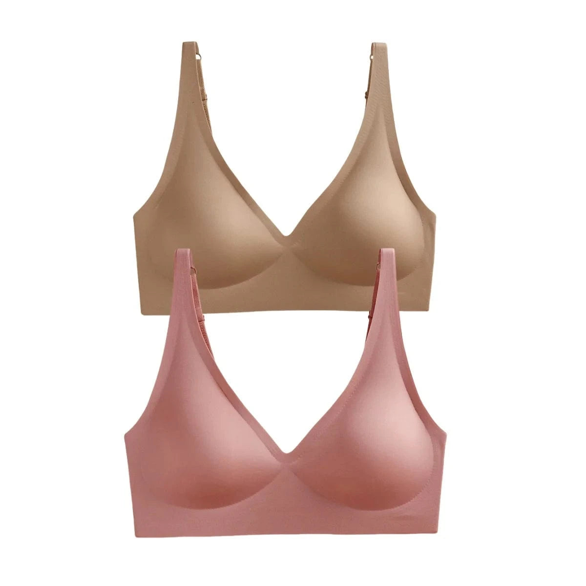Primadon Damenunterwäsche Hellkhaki-Pink / 70A-C Nina | elegantes Pushup-Set für Damen weich