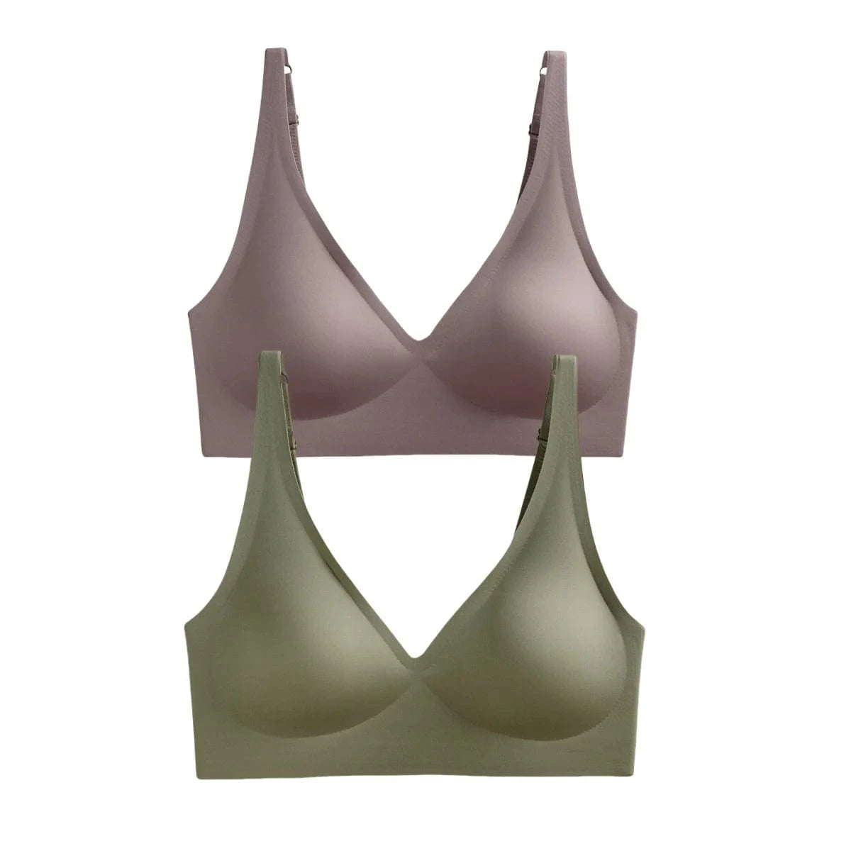 Primadon Damenunterwäsche Lila-Grau-Grün / 70A-C Nina | elegantes Pushup-Set für Damen weich