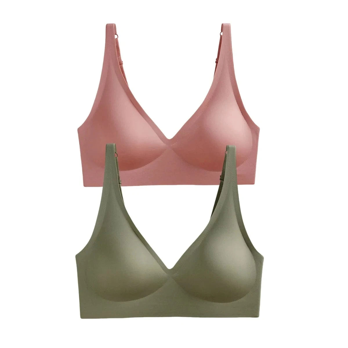 Primadon Damenunterwäsche Pink-Grün / 70A-C Nina | elegantes Pushup-Set für Damen weich