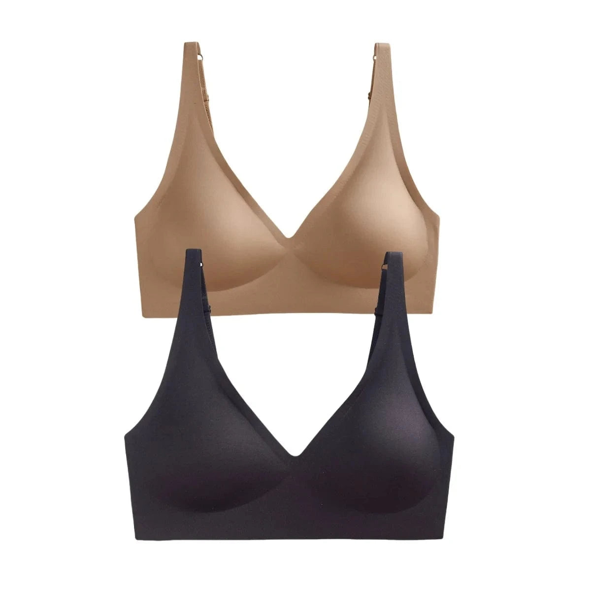 Primadon Damenunterwäsche Schwarz-Hellkhaki / 70A-C Nina | elegantes Pushup-Set für Damen weich