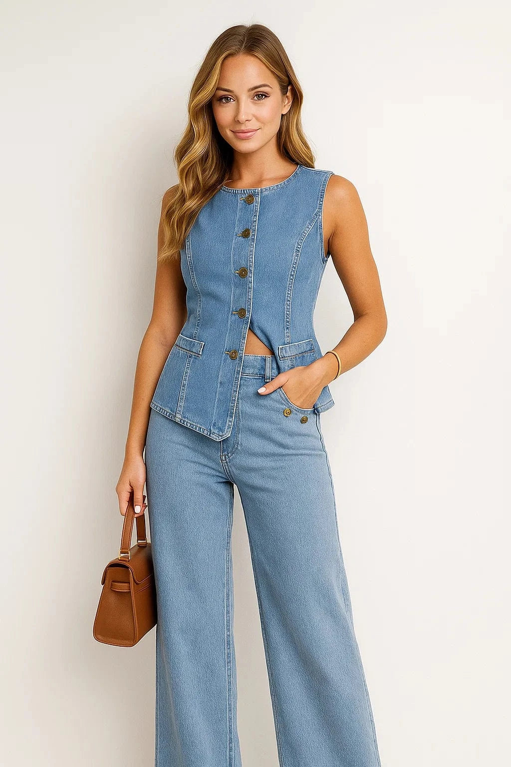 Primadon Denim-Sets Blau / S Elodie lässiges Jeans-Set für Damen urban