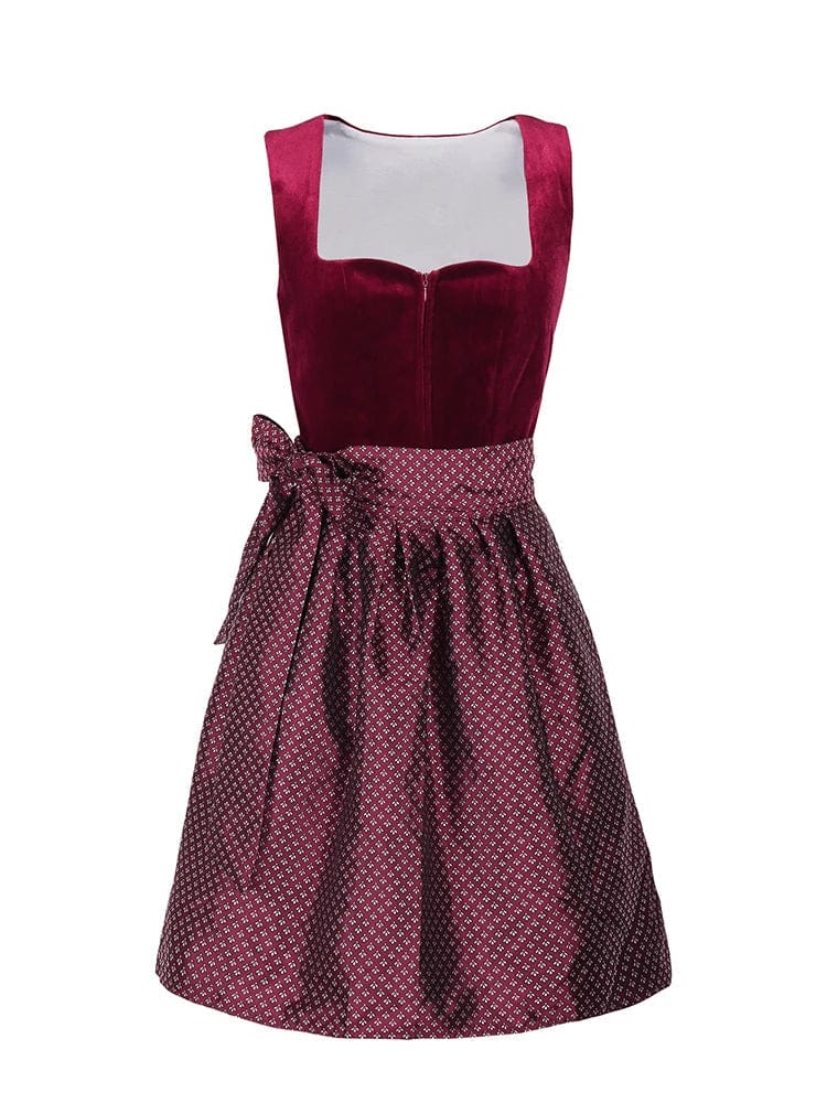 Primadon Festliche Kleider Rot / S Clara | Elegantes Dirndl Kleid für Damen Oktoberfest