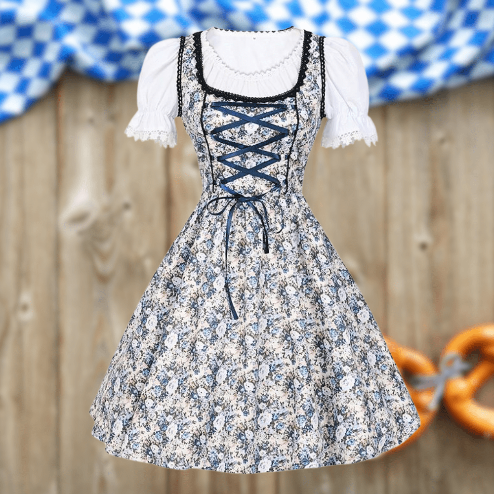 Primadon Festliche Kleider XS Melina | Elegante Trachtenbluse für Damen mit Schürze