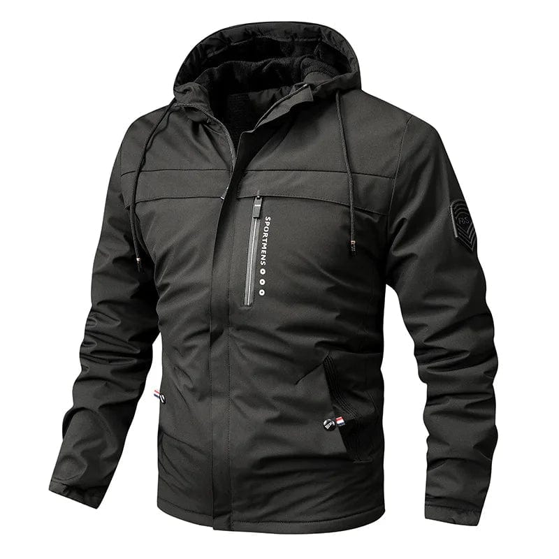 Primadon Fleecejacken Schwarz / XS Leon | Sportliche Fleecejacke für Herren mit Kapuze