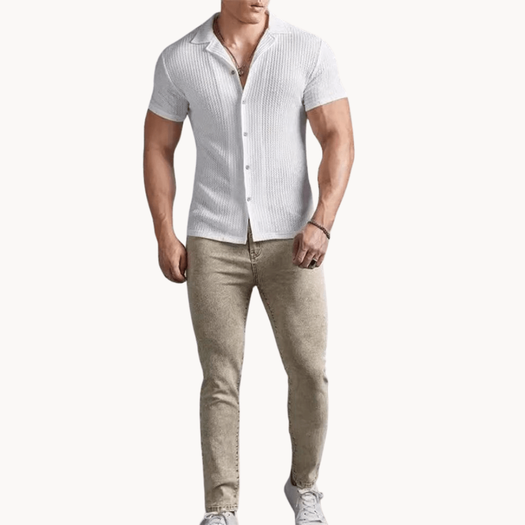 Primadon Freizehemden Herren Button Shirt