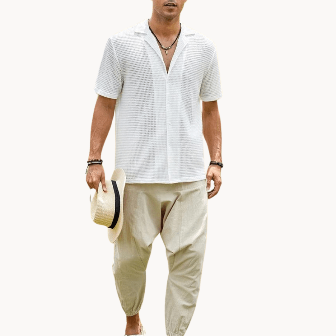 Primadon Freizehemden Herren Button Shirt