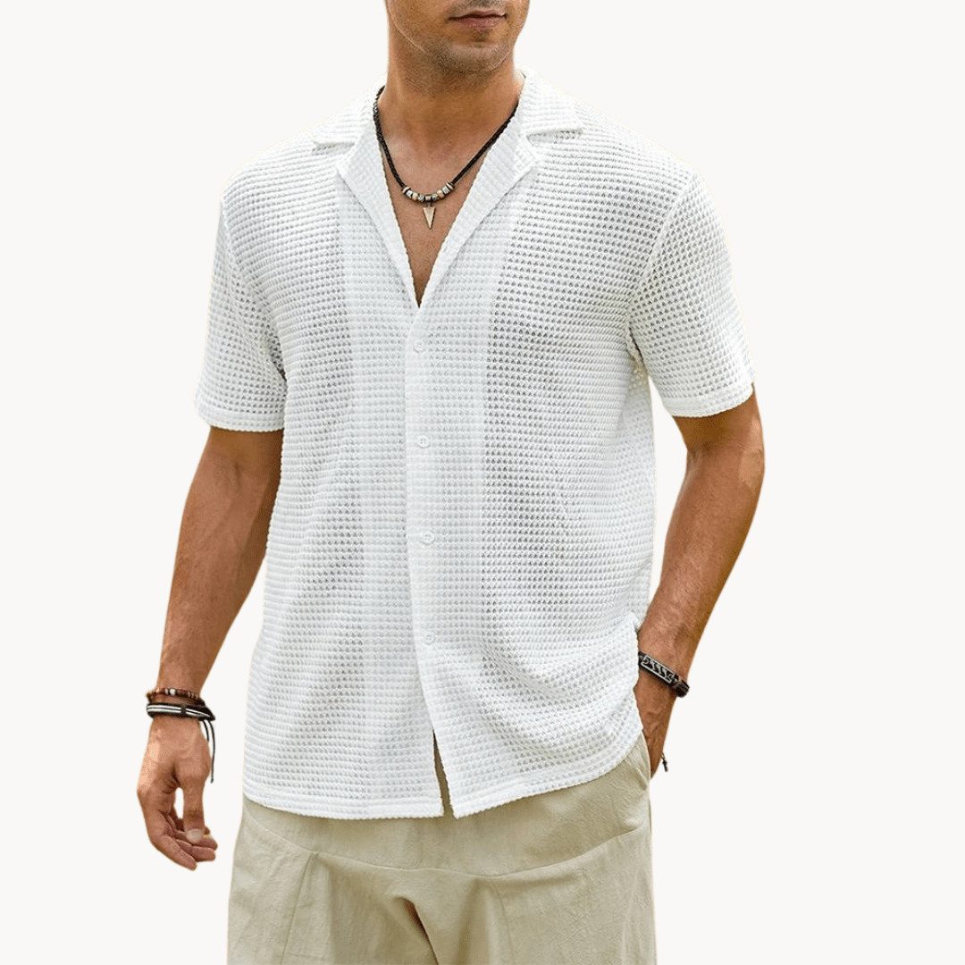Primadon Freizehemden Weiß / S Herren Button Shirt