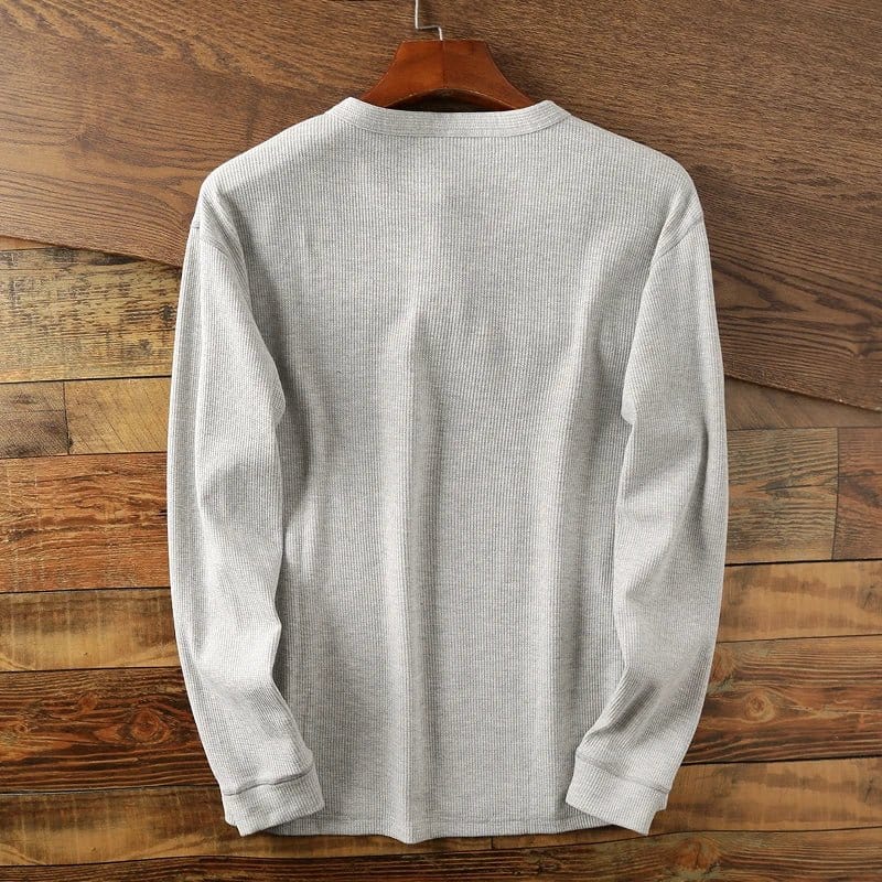 Primadon Freizeithemds Hugo | Lässiges Henley-Shirt für Herren Sommer