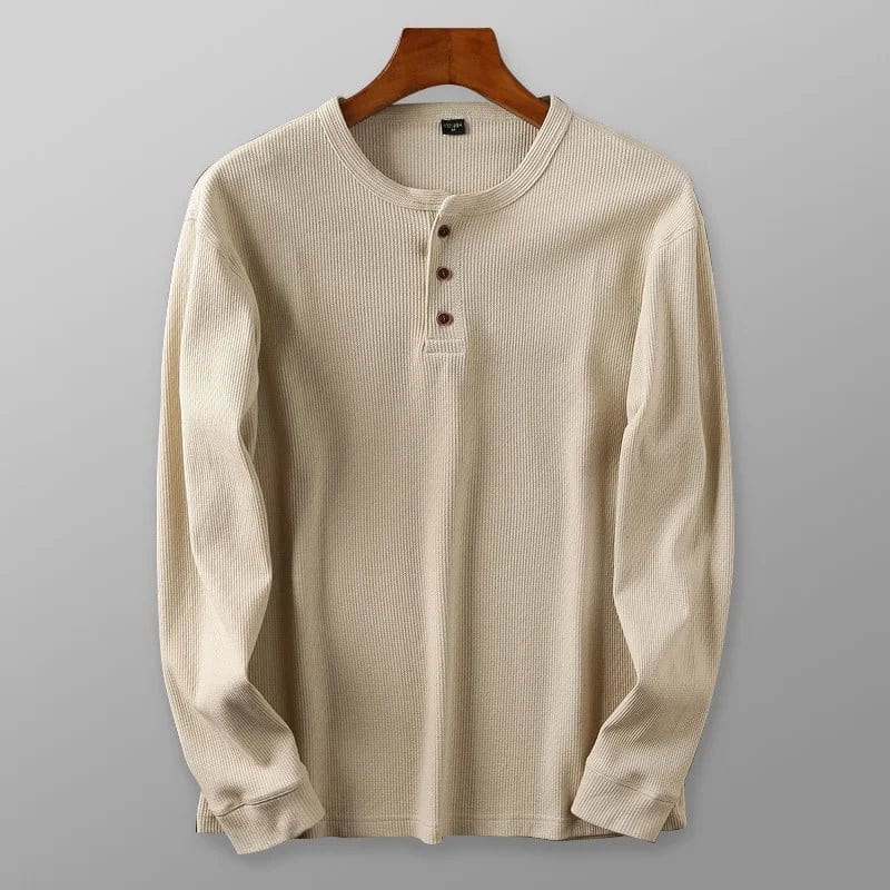 Primadon Freizeithemds Hugo | Lässiges Henley-Shirt für Herren Sommer