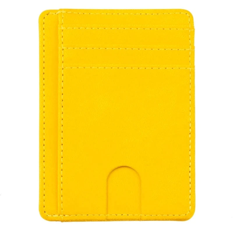 Primadon Geldbörsen gelb Tobias | schlanke RFID-Geldbörse für Herren leder