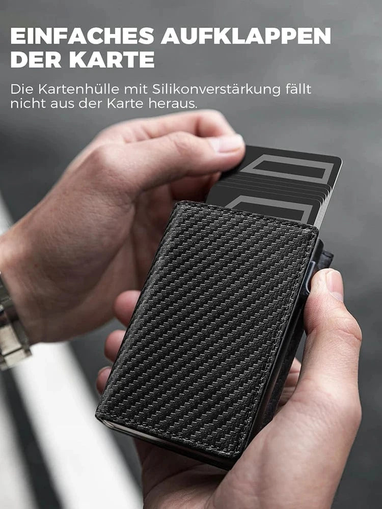 Primadon Geldbörsen Jonas | dünne RFID-Geldbörse für Herren aluminium