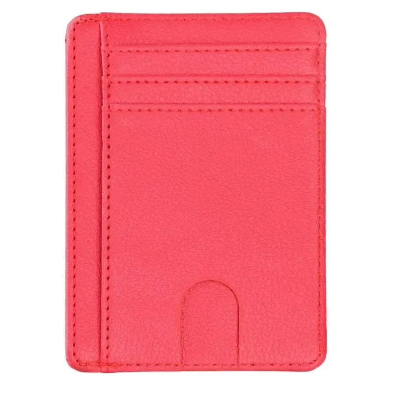 Primadon Geldbörsen rot Tobias | schlanke RFID-Geldbörse für Herren leder