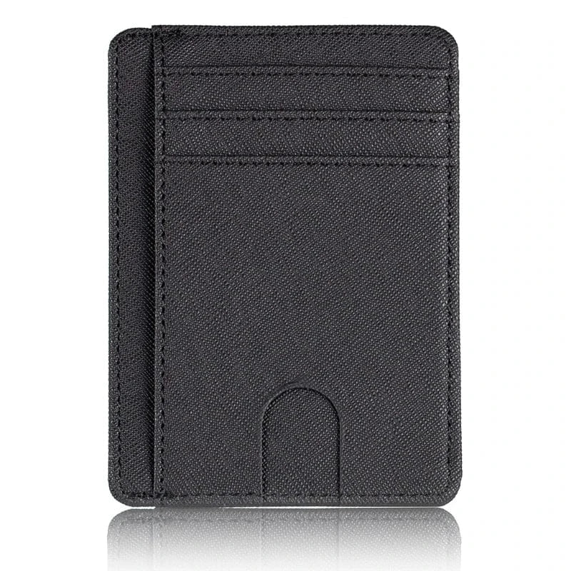 Primadon Geldbörsen schwarz 2 Tobias | schlanke RFID-Geldbörse für Herren leder