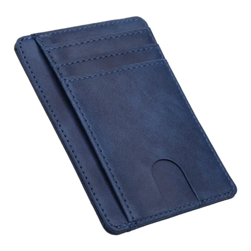 Primadon Geldbörsen tiefblau Tobias | schlanke RFID-Geldbörse für Herren leder