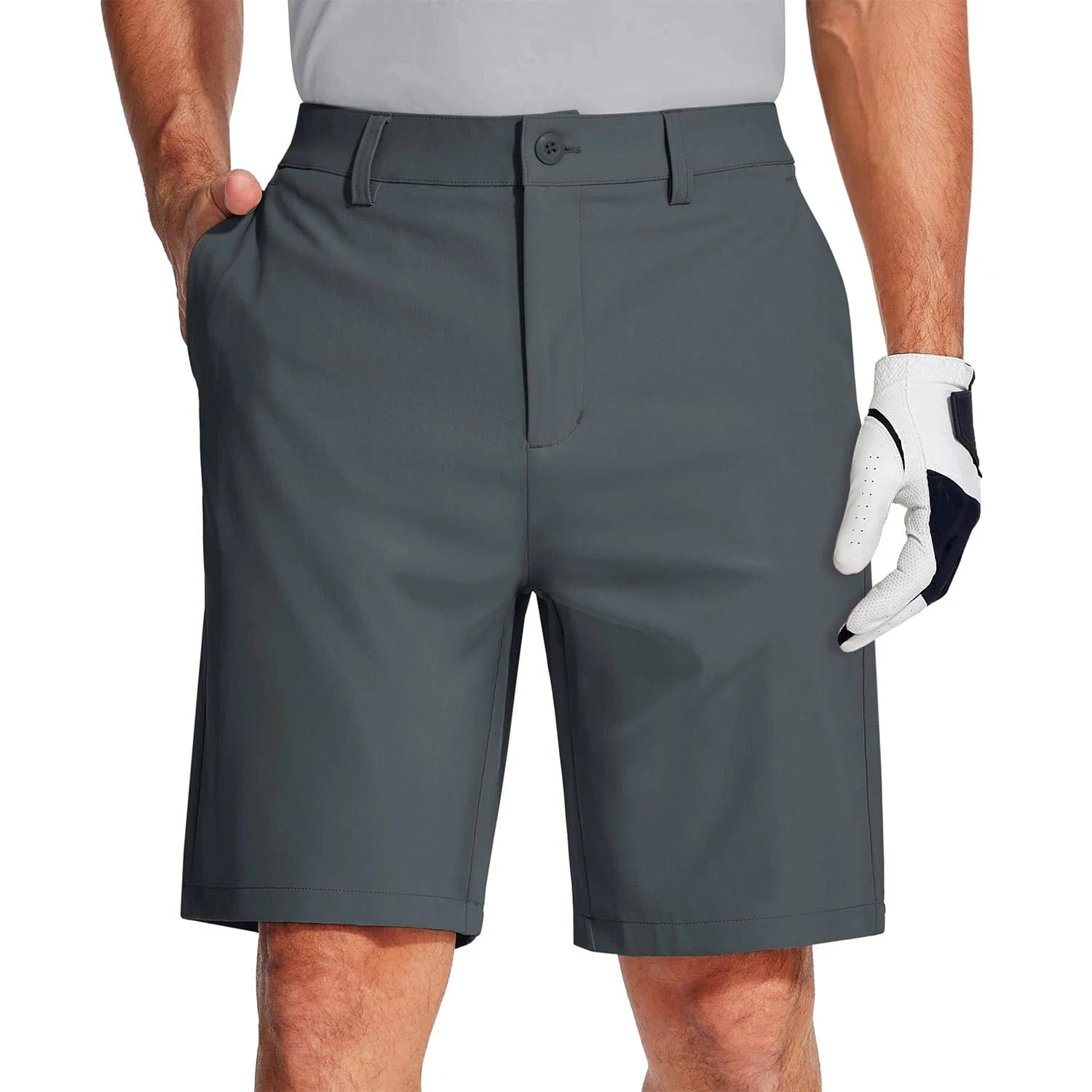 Primadon Golf Shorts Dunkelgrau / M Maro | sportliche Golfshorts für Herren schnell trocknend
