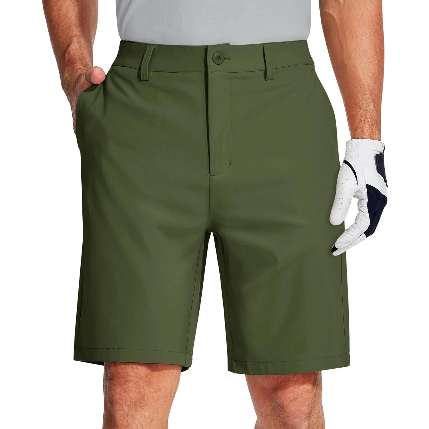 Primadon Golf Shorts Grün / M Maro | sportliche Golfshorts für Herren schnell trocknend