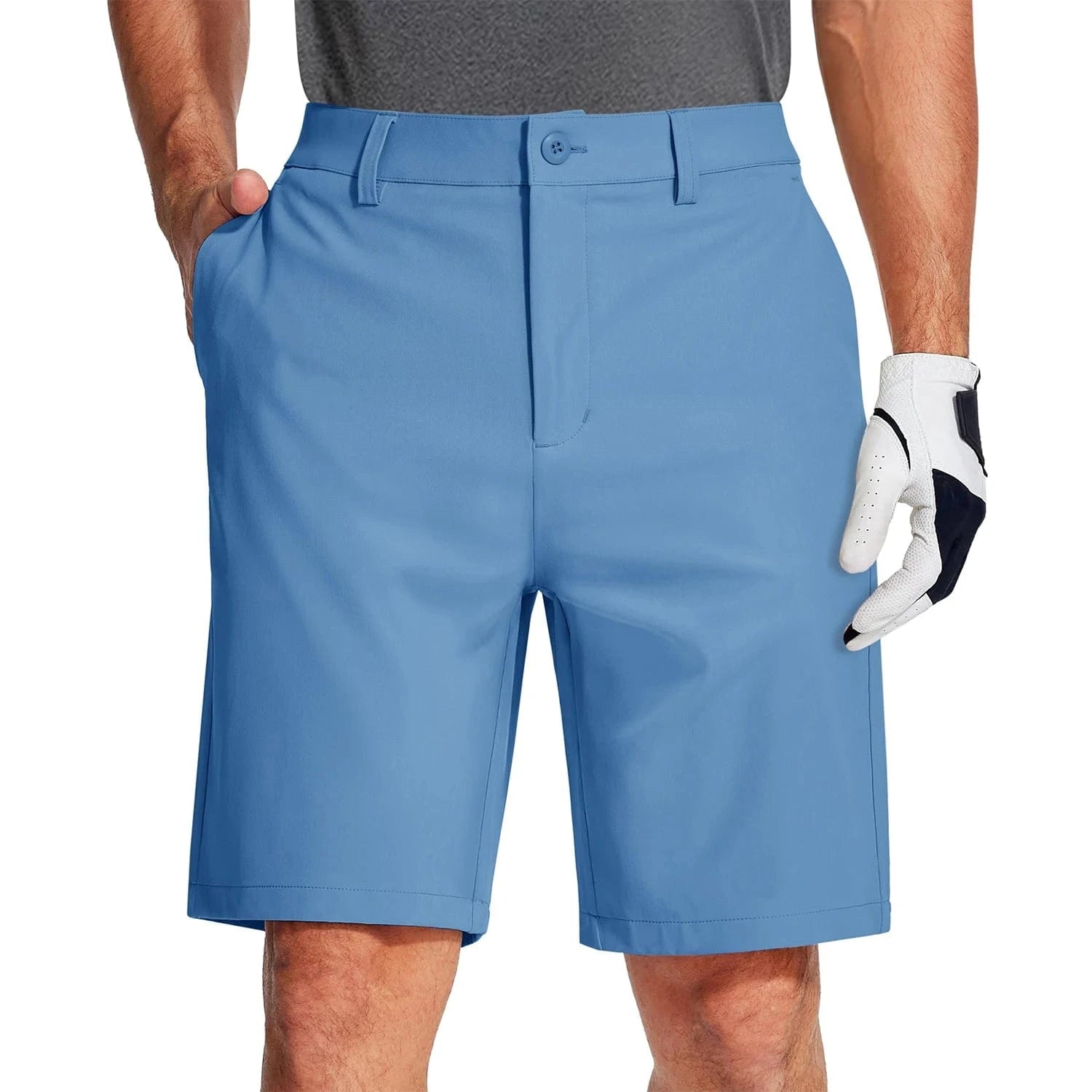 Primadon Golf Shorts Hellblau / M Maro | sportliche Golfshorts für Herren schnell trocknend