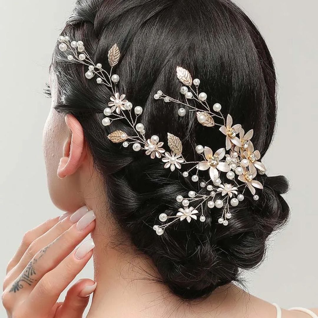 Primadon Haaraccessoires Silber Esmeralda | Eleganter Haarschmuck für Damen Oktoberfest