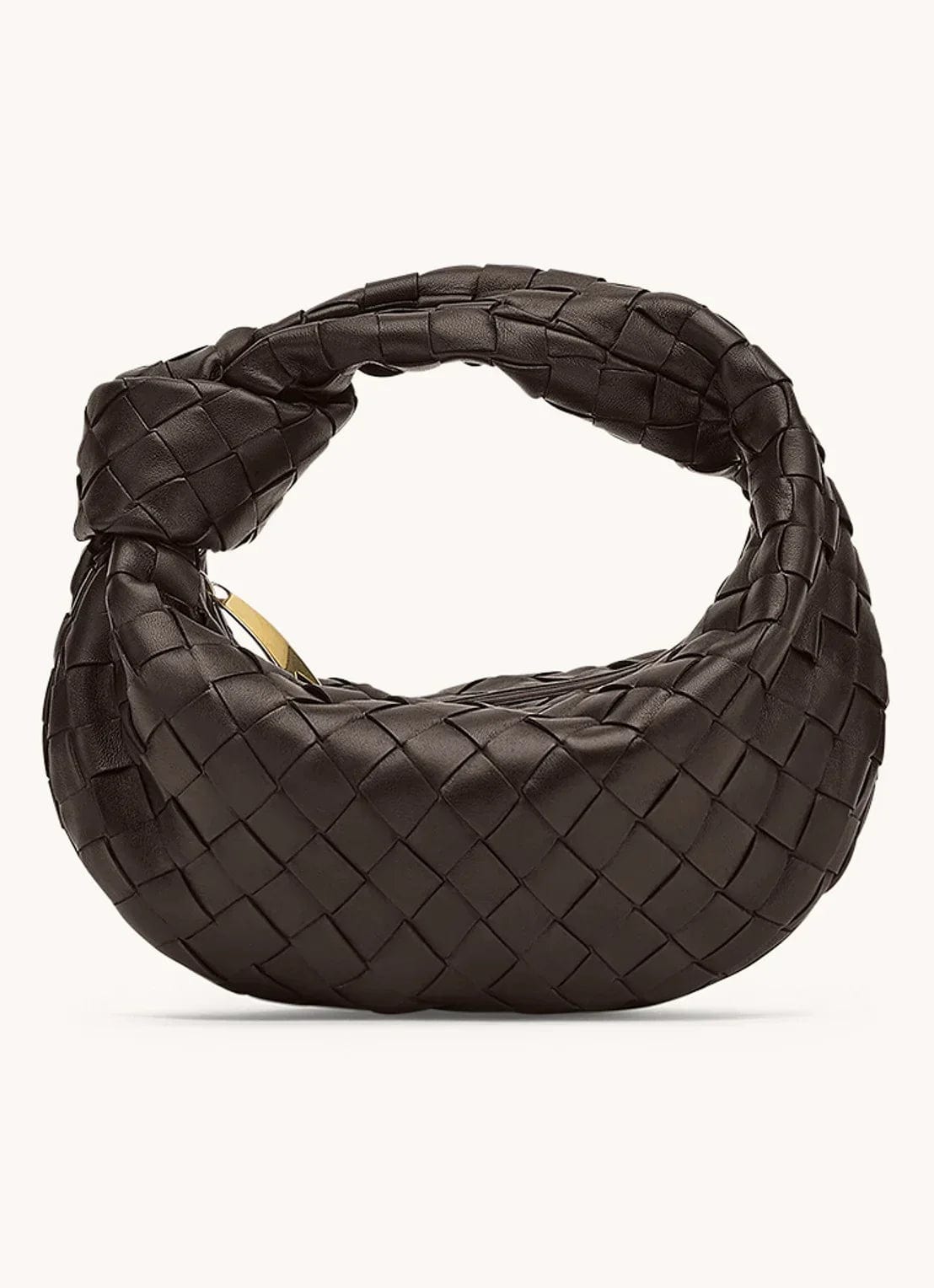 Primadon Handtaschen Dunkelbraun Mira | gewebte Hobo-Tasche für Damen flexibel